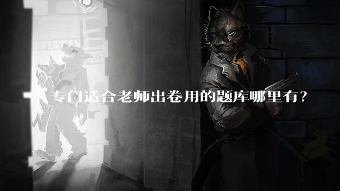 专门适合老师出卷用的题库哪里有？
